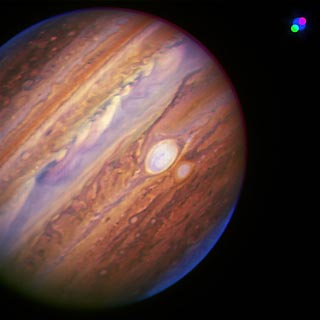 Red spots on Jupiter