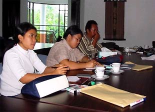 Training session participants
