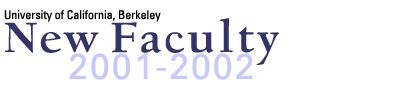 2001-2002 New Faculty