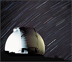 Telescope with streaking stars