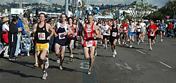 Runners start the 5K race