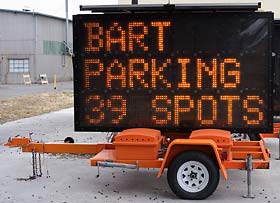 BART parking sign