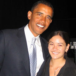  Sen. Barack Obama and Molly Kawahata