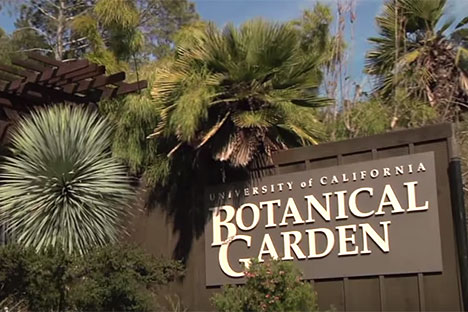 Botanical Garden sign at entrance