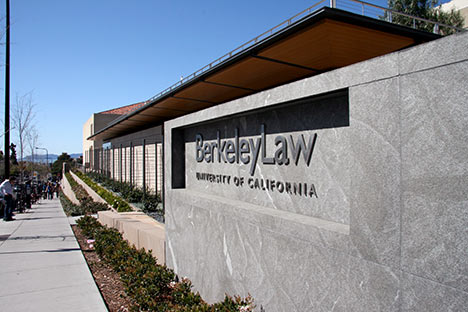 Building with signage reading 'Berkeley Law'